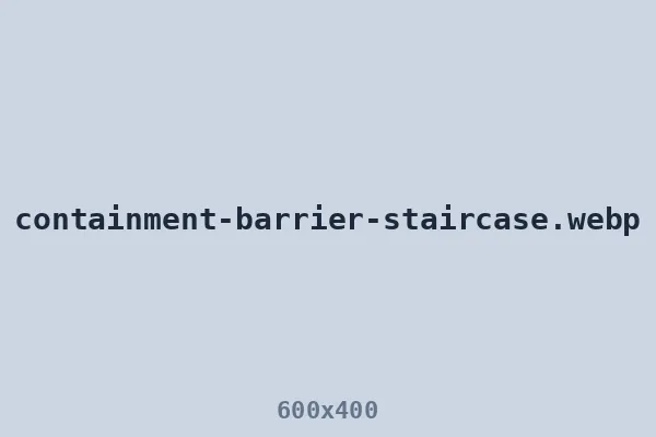 Containment barrier built from attic to exit