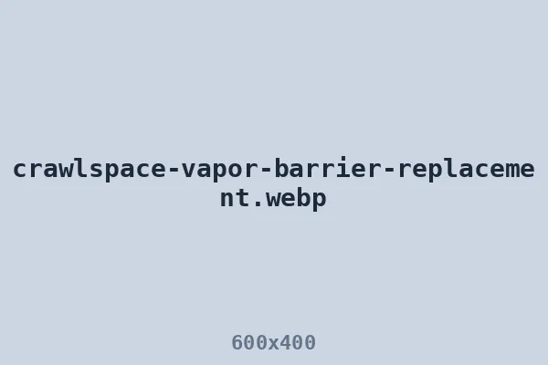 Vapor barrier replaced during crawl space cleanup