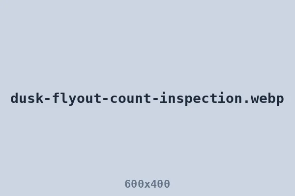 Dusk flyout count during a bat inspection