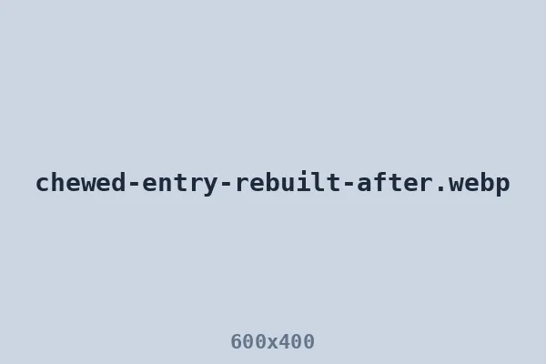 Rebuilt and color-matched — after