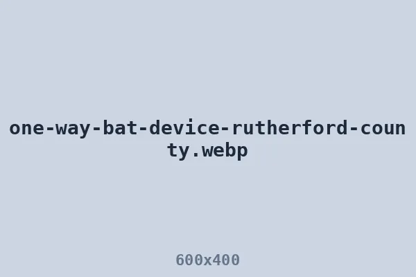 One-way bat device on a Rutherford County home